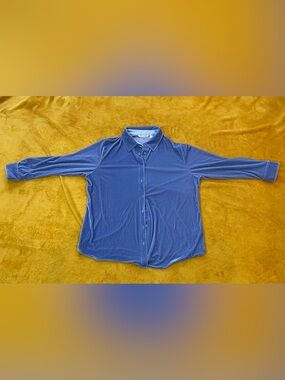 Soft surroundings Casual Long-Sleeve Button-Down Shirt in Blue